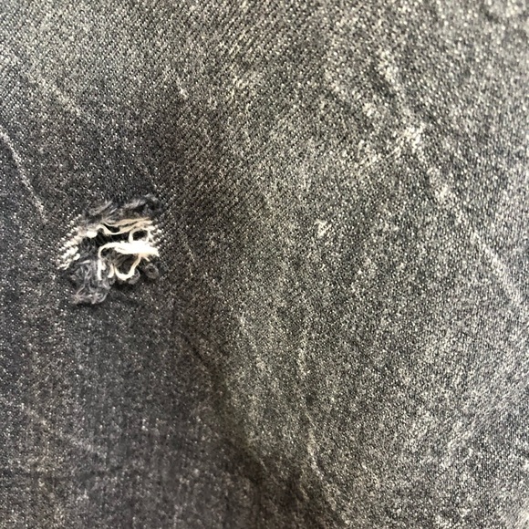 Akademiks Black Jogger Jeans with Elastic Cuffs Distressed - Picture 6 of 6